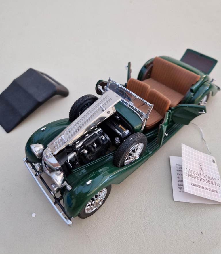 1/24 franklin mint 1938 alvis 4.3 litre , mint with full p/work and box