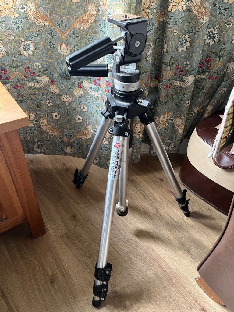 Manfrotto professional tripod and head camera video – photography video spotting scope