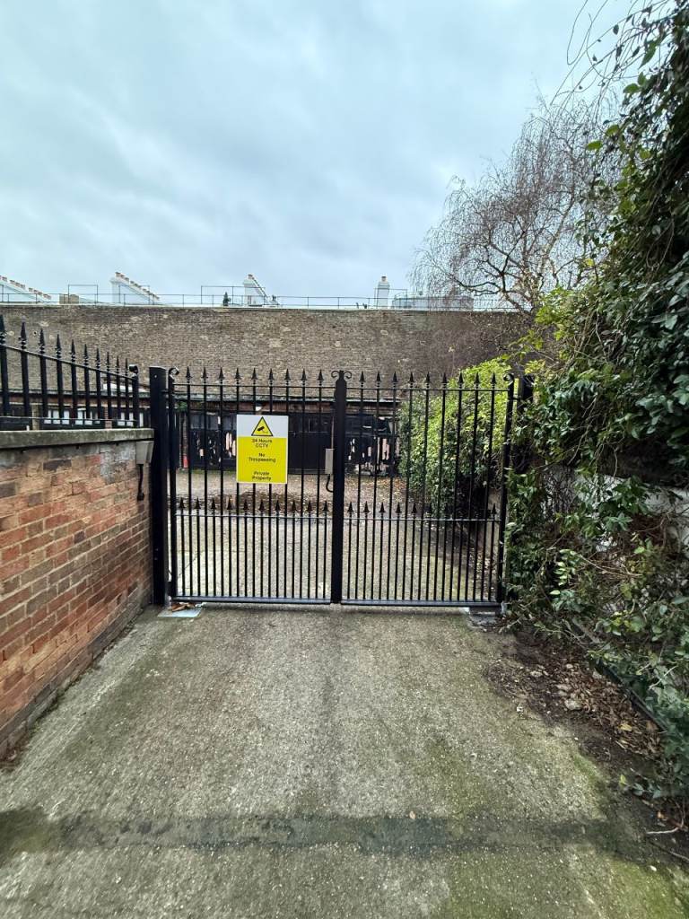 Secure gated parking in Lexham Gardens, W8