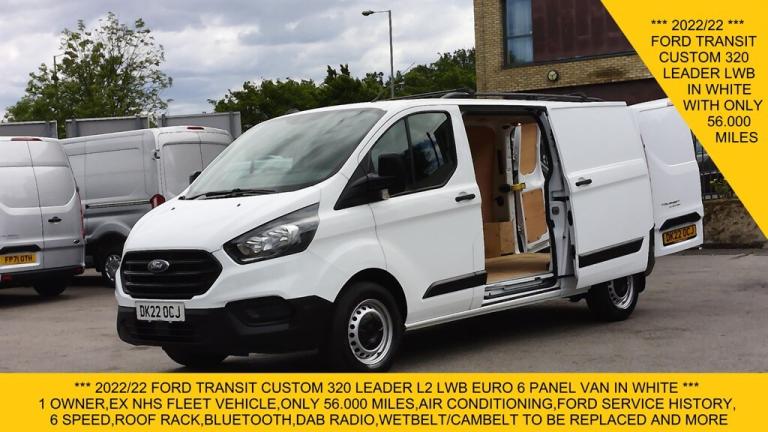 2022 Ford Transit Custom 320 LEADER L2 LWB,ONLY 56.000 MILES,AIR CONDITIONING,6 SPEED AND MORE Pa...