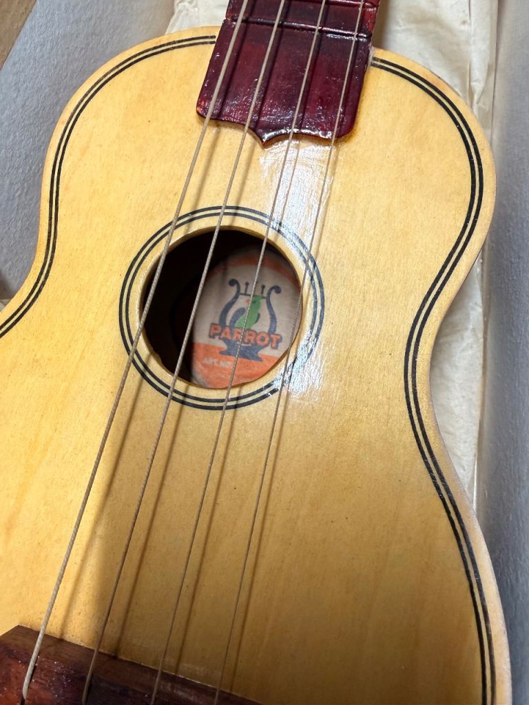 Vintage parrot ukulele 