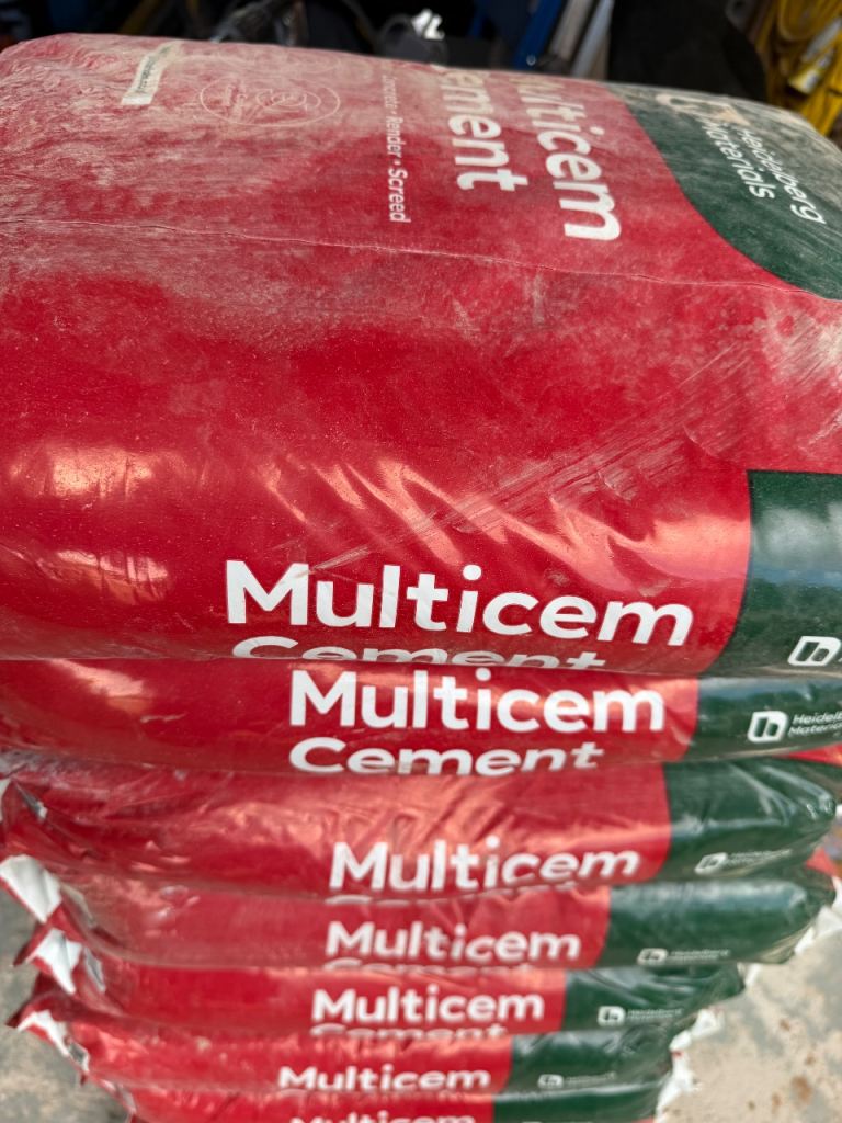 Multicem Cement Bags - New, Unopened