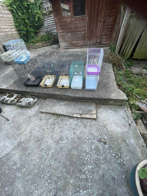 Numerous bird cages(almost new ) for sale