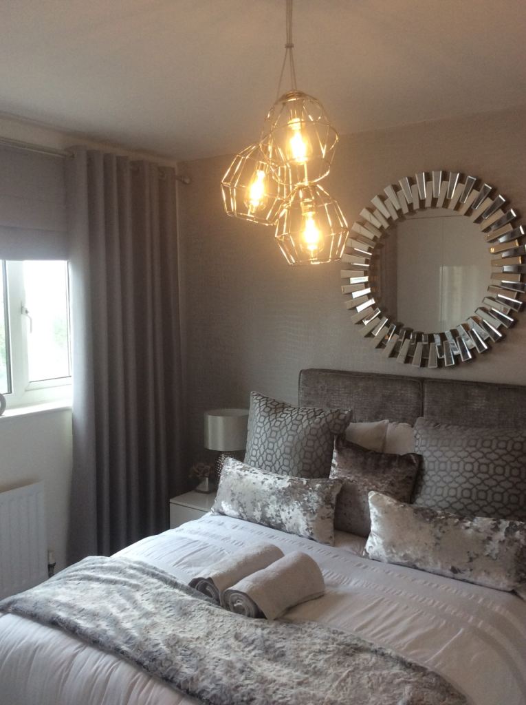 Chrome cage light fixture 