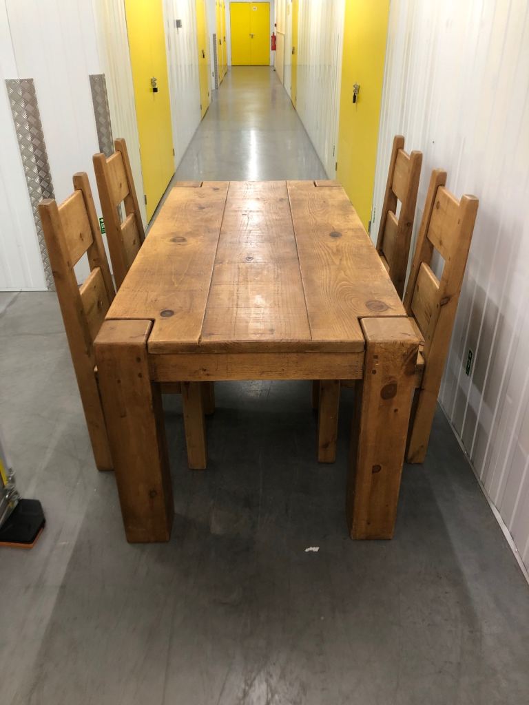 Indigo Dining Table & 4 Chairs Delivery Available 🚚