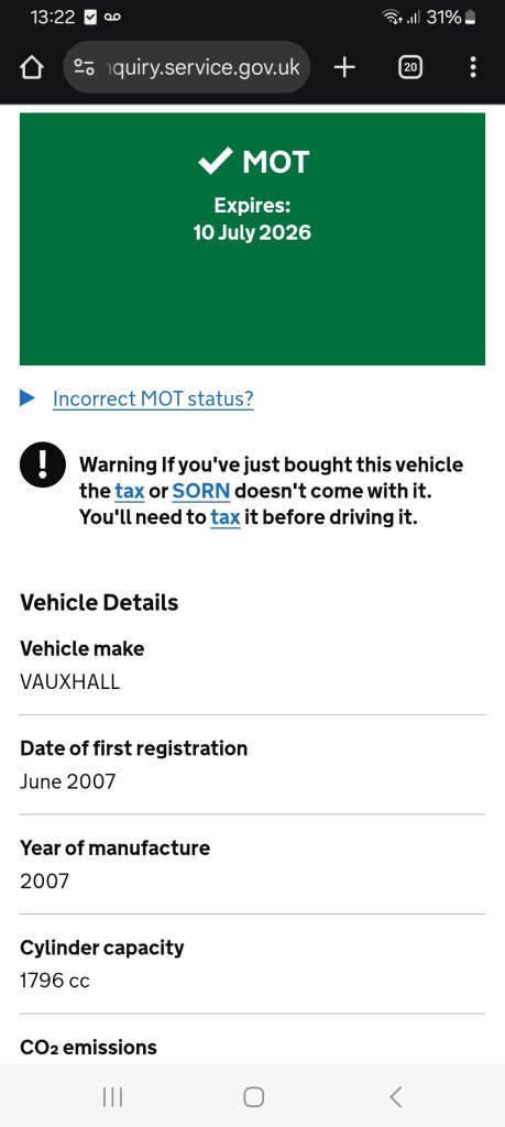 Vauxhall, ASTRA, Hatchback, 2007, Manual, 1796 (cc), 5 doors