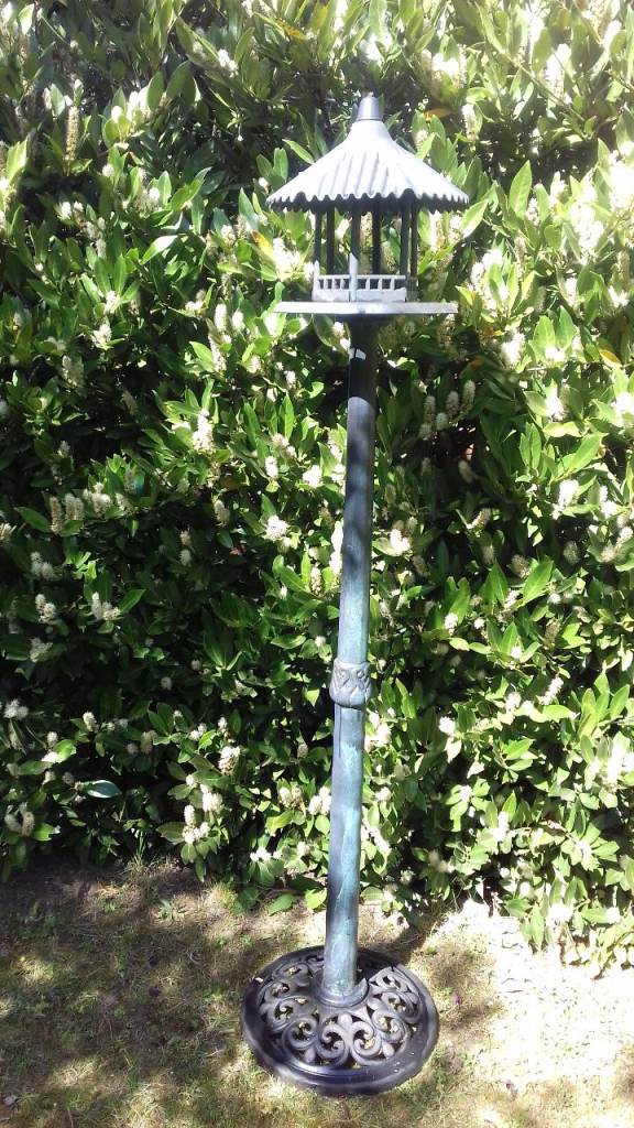 BIRD TABLE, a FEEDER POLE and a GARDEN ARCH