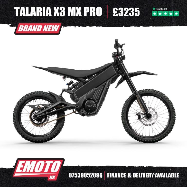 NEW TALARIA X3 XXX MX PRO 2026 Emoto Electric Bike @EmotoUK - Finance Available