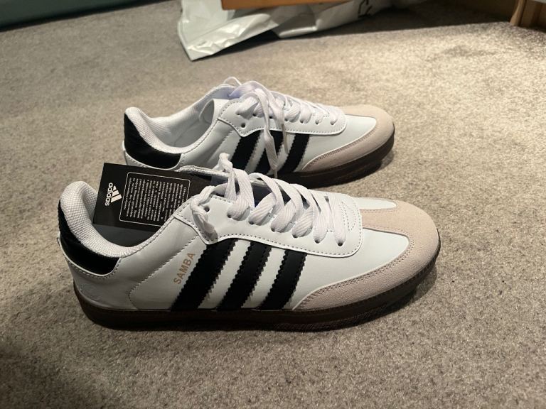 adidas gazelle silver green womens Youth Samba OG - Cloud White / Crystal Sky / Gum