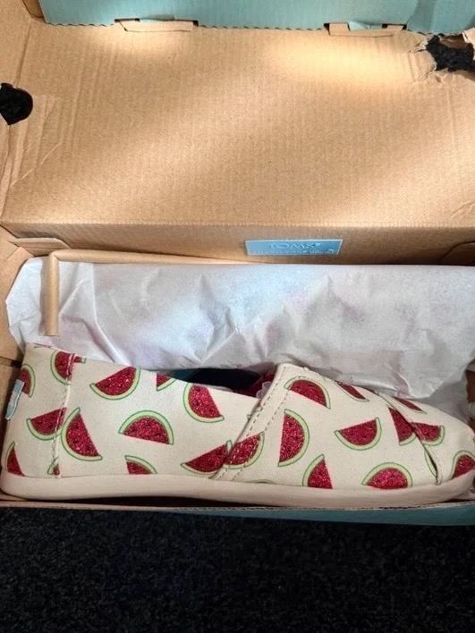 Watermelon print toms uk4 NEW