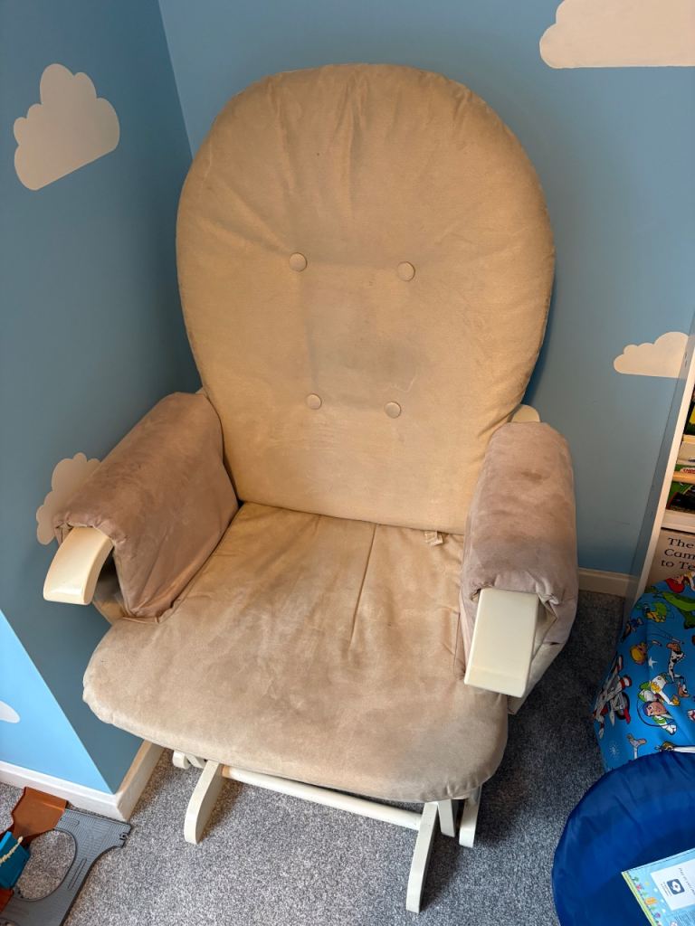 Rocking chair with added footstool 