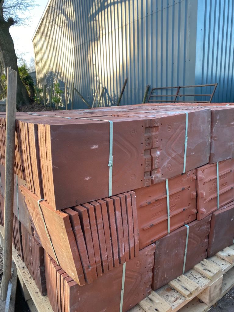 20x30 plain tile burnt red