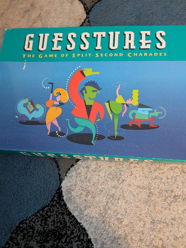 Guesstures The Game of Split-Second Charades Board Game