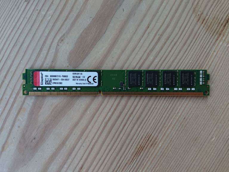 8GB DDR3 memory, 1600 MHz, THIN
