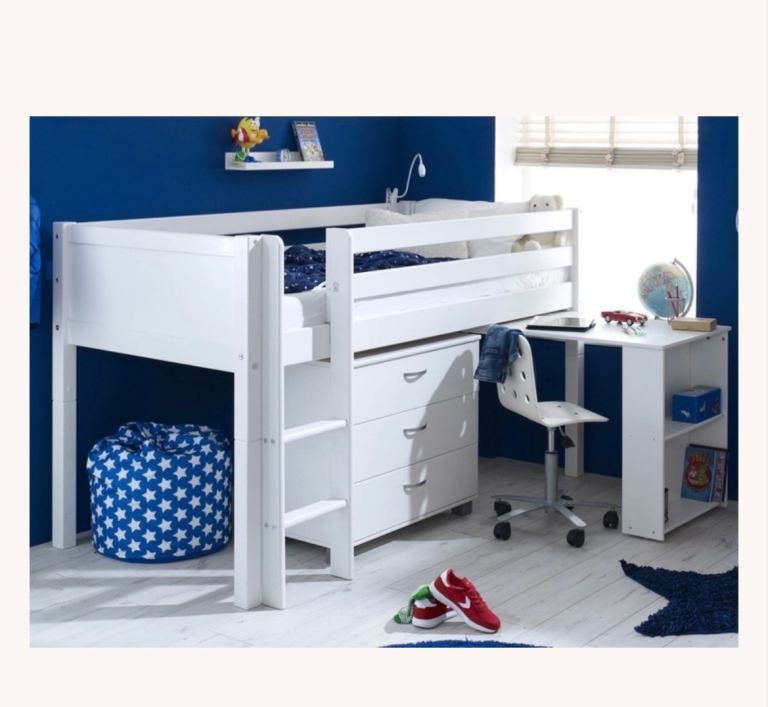 Kids mid sleeper bed, cabin bed