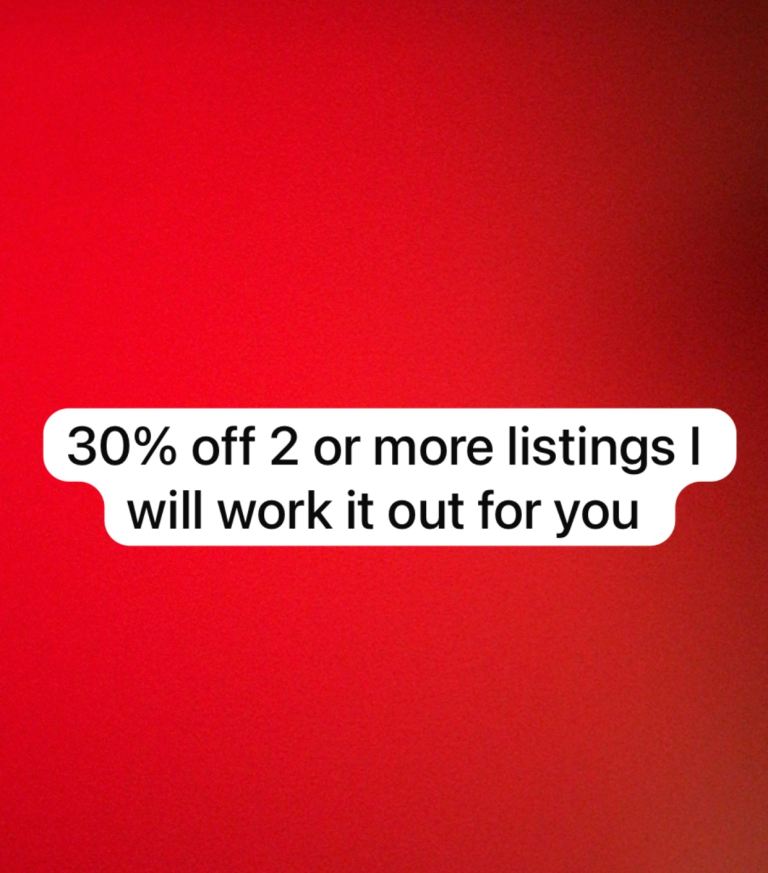30% Off 2 or More Listings – Discount Available