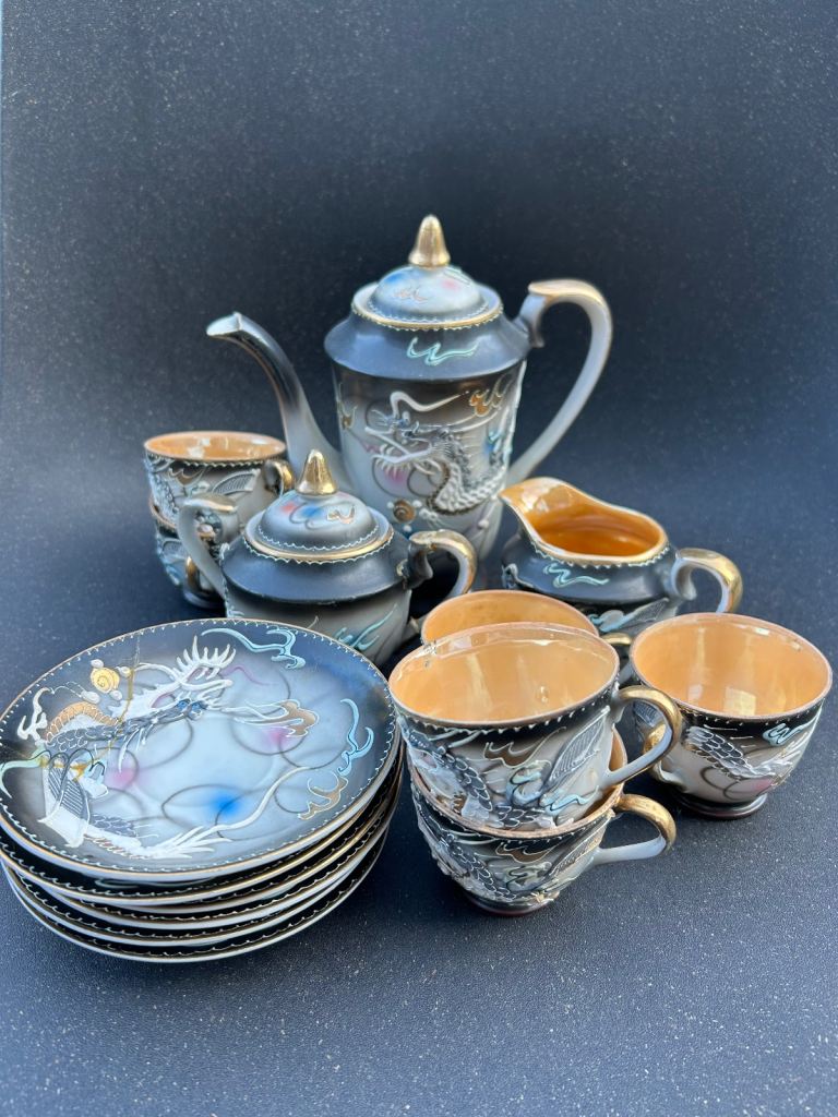 Dragon Asian tea set