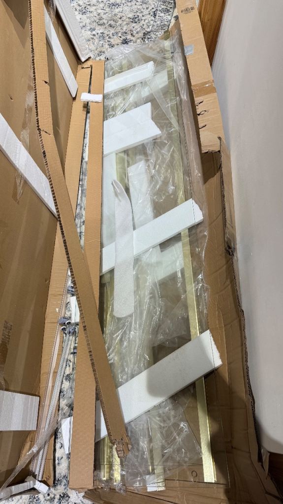 Brushed Brass Shower Door for sale 