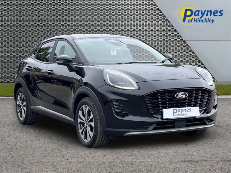 2025 Ford PUMA TITANIUM MHEV 5 Dr 1.0L 125PS 6 Speed Agate Black CAR PLAY FSH