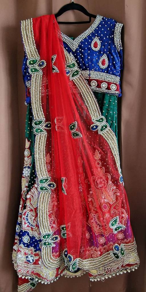 Heavy Chaniya Choli/Lehenga for wedding functions.