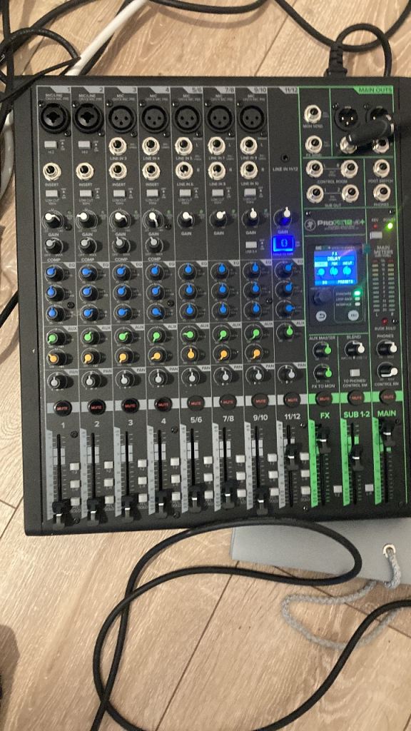 Music mixing desk