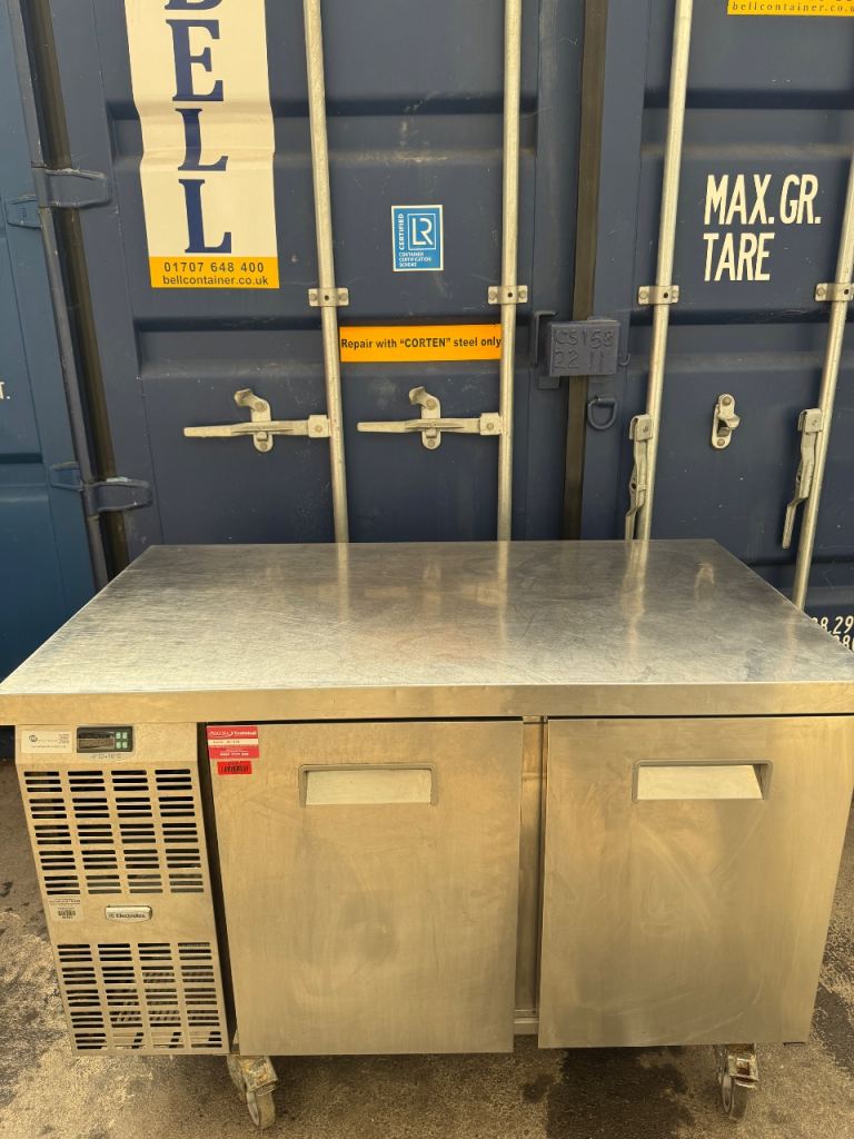 Electrolux Professional Two-Door Stainless Steel Commercial Refrigerated Counter