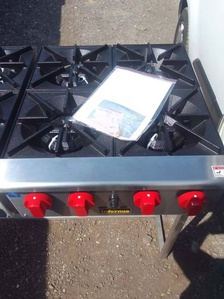 Catering trailer equipment gas tabletop hob burners cookers restaurant kitchen item