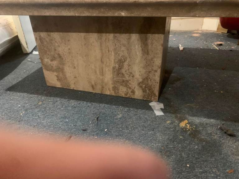 unique marble coffe table 26" x 53" 