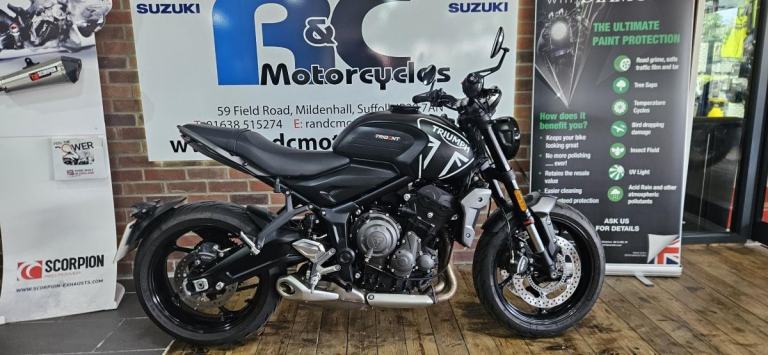 2021 Triumph 660 Triple Trident, Super Low Mileage
