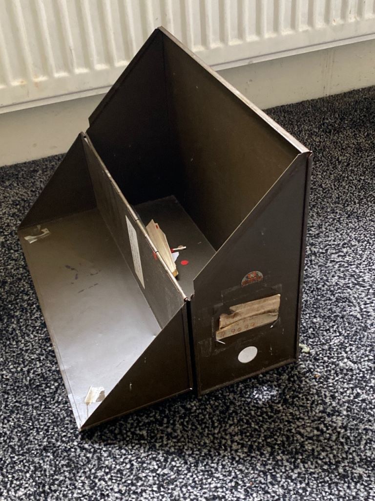 Rare 1970s Barclays Merchant Industrial Folding Ledger Case