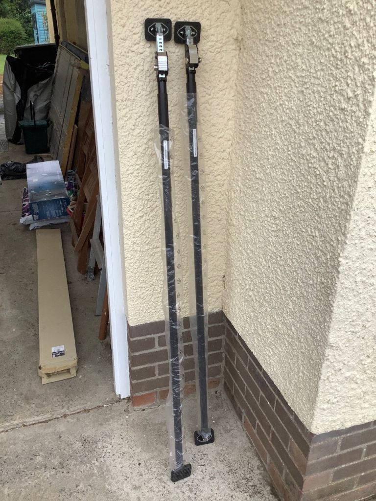 Forge Steel Extension Support Rods - AS NEW
