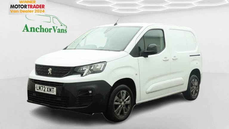 2022 Peugeot Partner SWB L1H1 Low Roof Asphalt Air Con Alloys Camera Nav Sensors EURO 6 Panel Van...