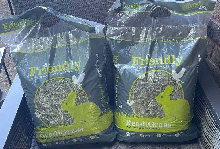 Friendly Readigrass - Guinea Pigs 100% Dried Grass For Small Animals Rabbit 2x1kg 
