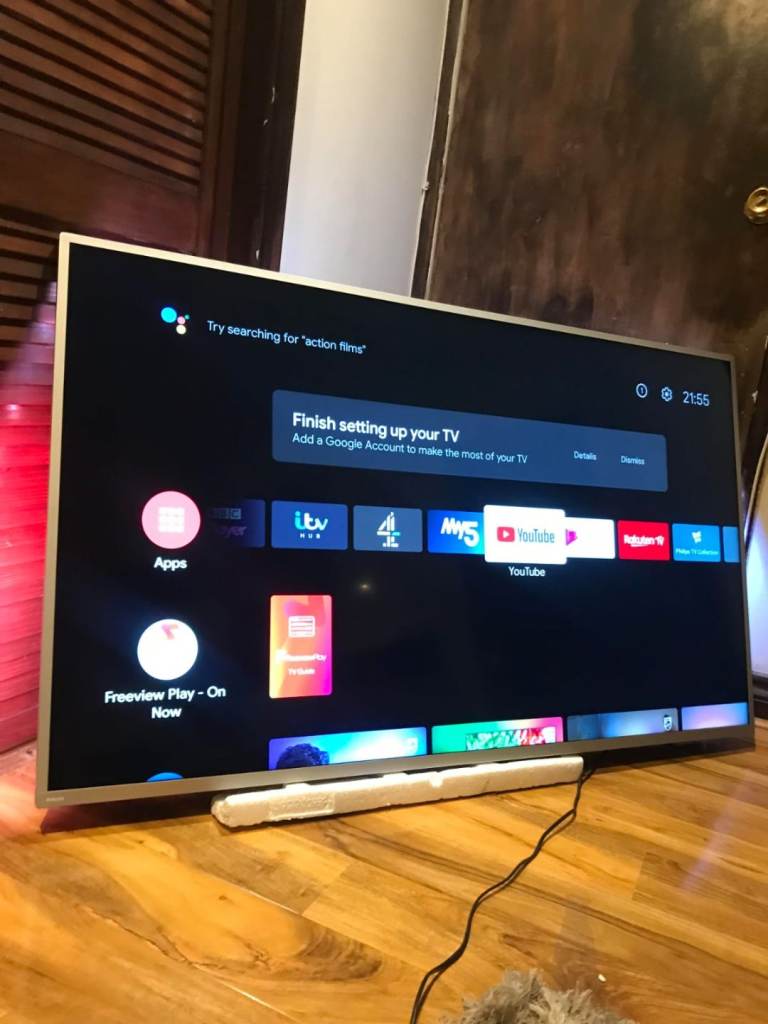 60"PHILIP AMBERLIGHT 4K SMART UHD HDR WIFI LED TV 199£