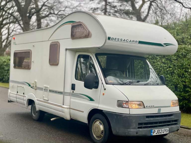 FIAT DUCATO 14 JTB MWB BESSACARR E425 MOTORHOME 4-5 BERTH COMES WITH 12 MONTHS MOT 2 SET OF KEYS