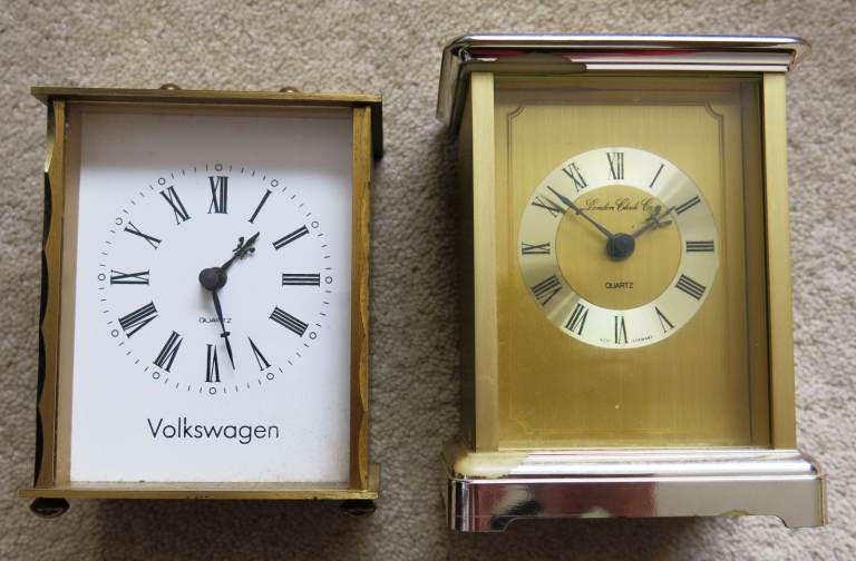 CARRIAGE CLOCK re 1983 VOLKSWAGEN GOLF TOURNAMENT & FREE 2nd CLOCK £5 ONO