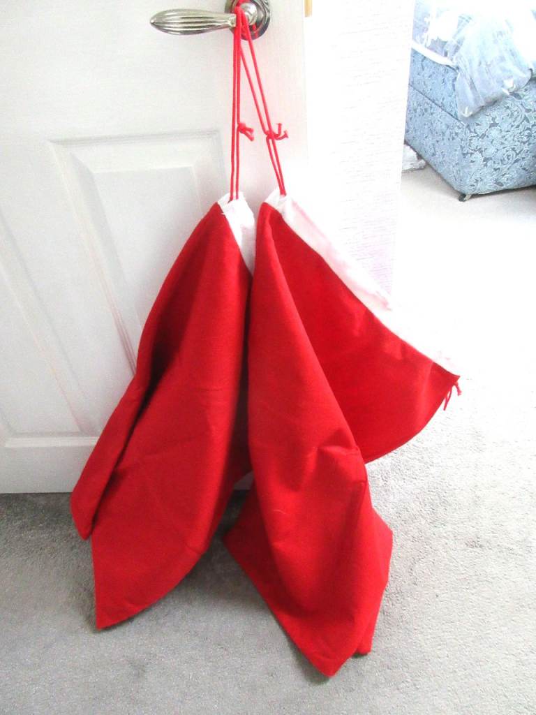 Xmas Felt Sacks Job Lot Of Two BRAND NEW