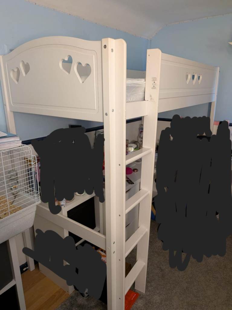 High rise single bed