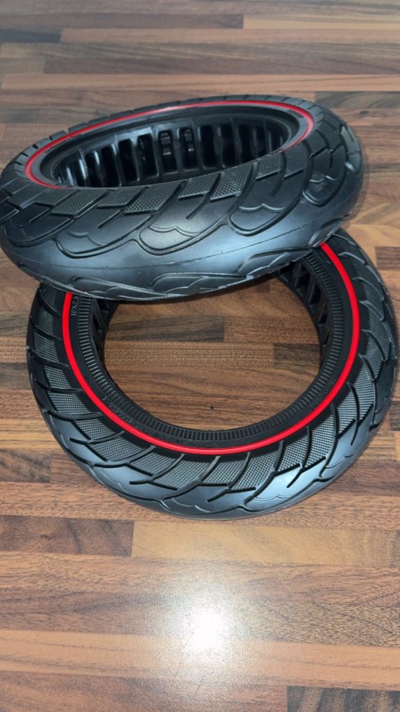 2 Pack 10×2.5 Solid Tyres – Puncture-Proof Electric Scooter