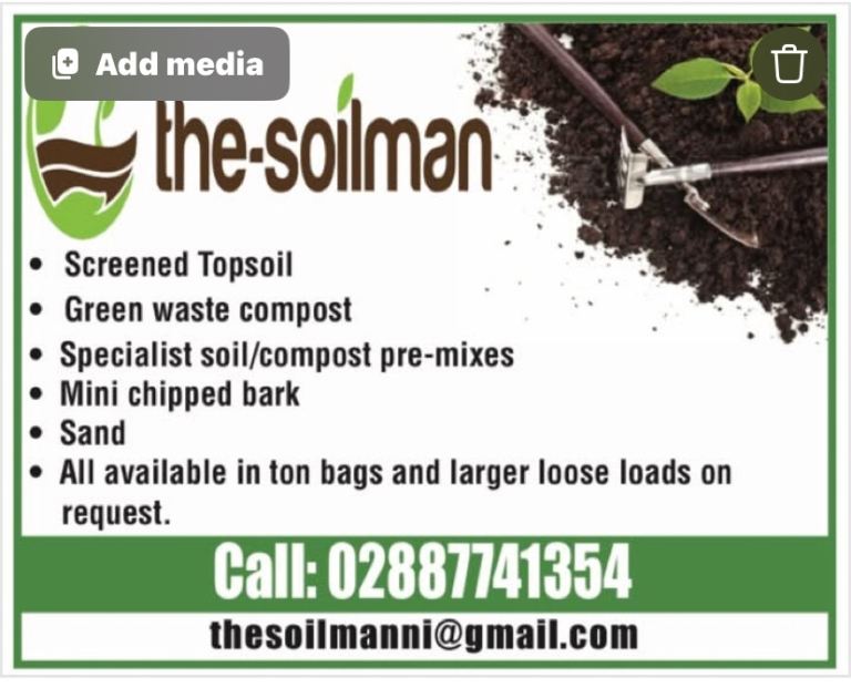 Topsoil - sand - bark - compost - soil