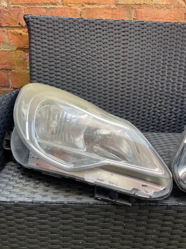 Vauxhall Corsa D Headlight, Driver side, Right , Used.