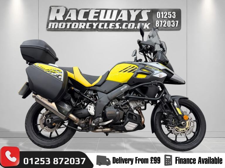 SUZUKI DL1000 V-STROM 2017 17 REG 14,431 MILES YELLOW USED MOTORCYCLE 1037CC