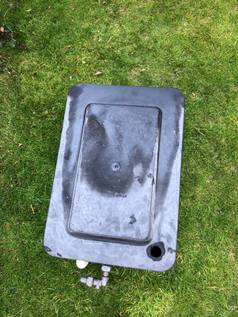 Plastic Water Tank with Float Valve – Used Condition