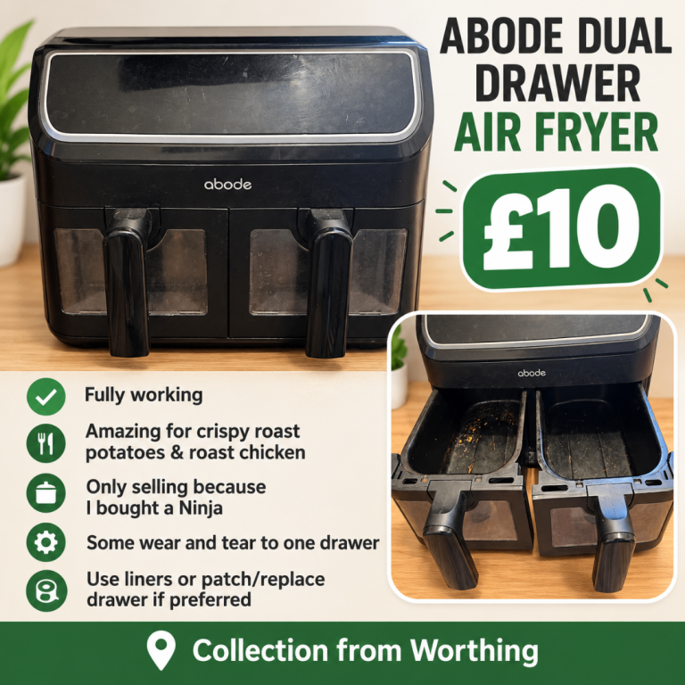 Abode Dual Drawer Air Fryer - Fully Working