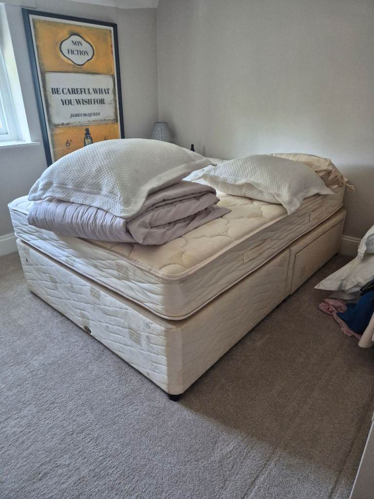 Double Divan Bed with drawers 