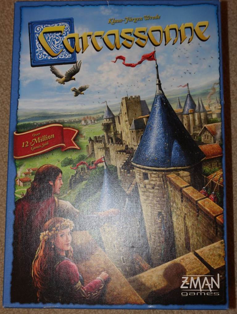 'Carcassonne' game - almost new complete copy of this classic  board game published by Z Man Games