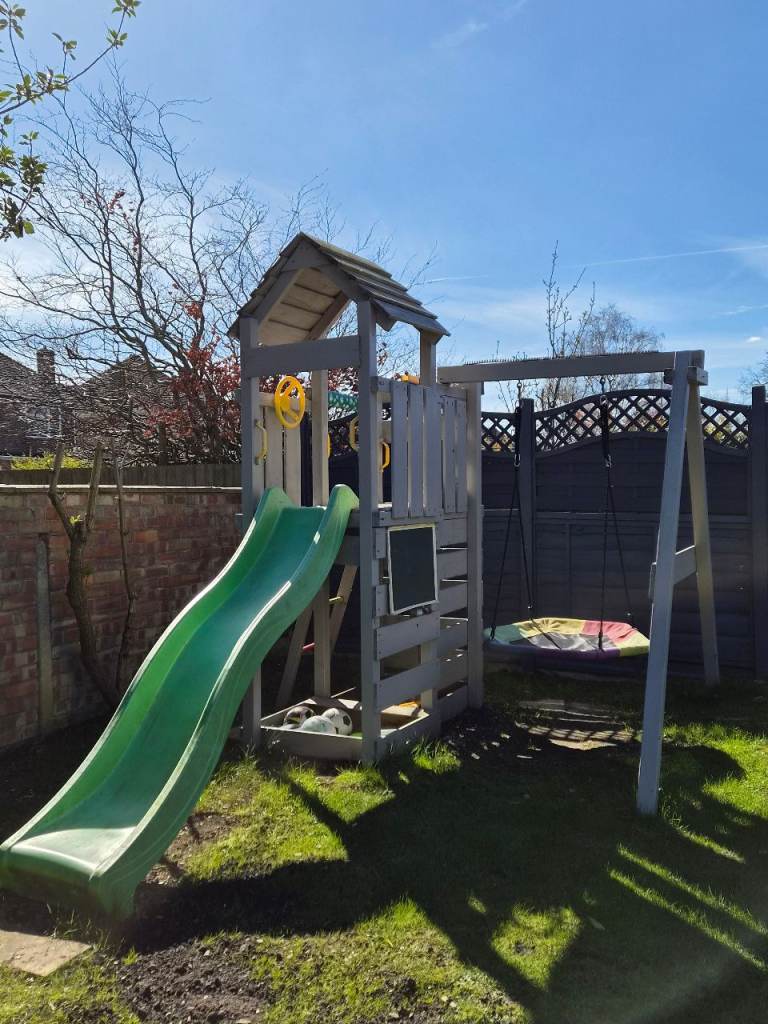 Garden play, swing, slide, sand pit, climbing frame , jungle gym
