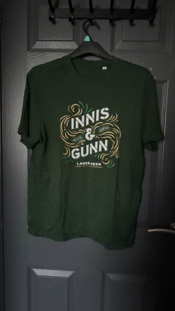Dark Green Innis & Gunn Lagerbeer T-Shirt, Good Condition