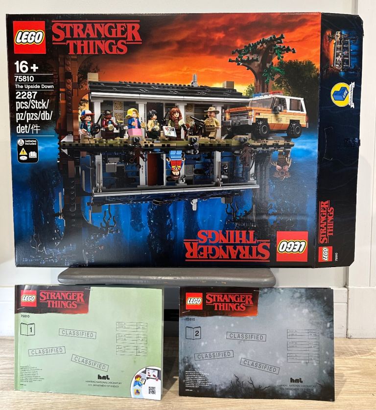 Lego 75810 stranger things upside down set 8 figures instructions box RARE RETIRED