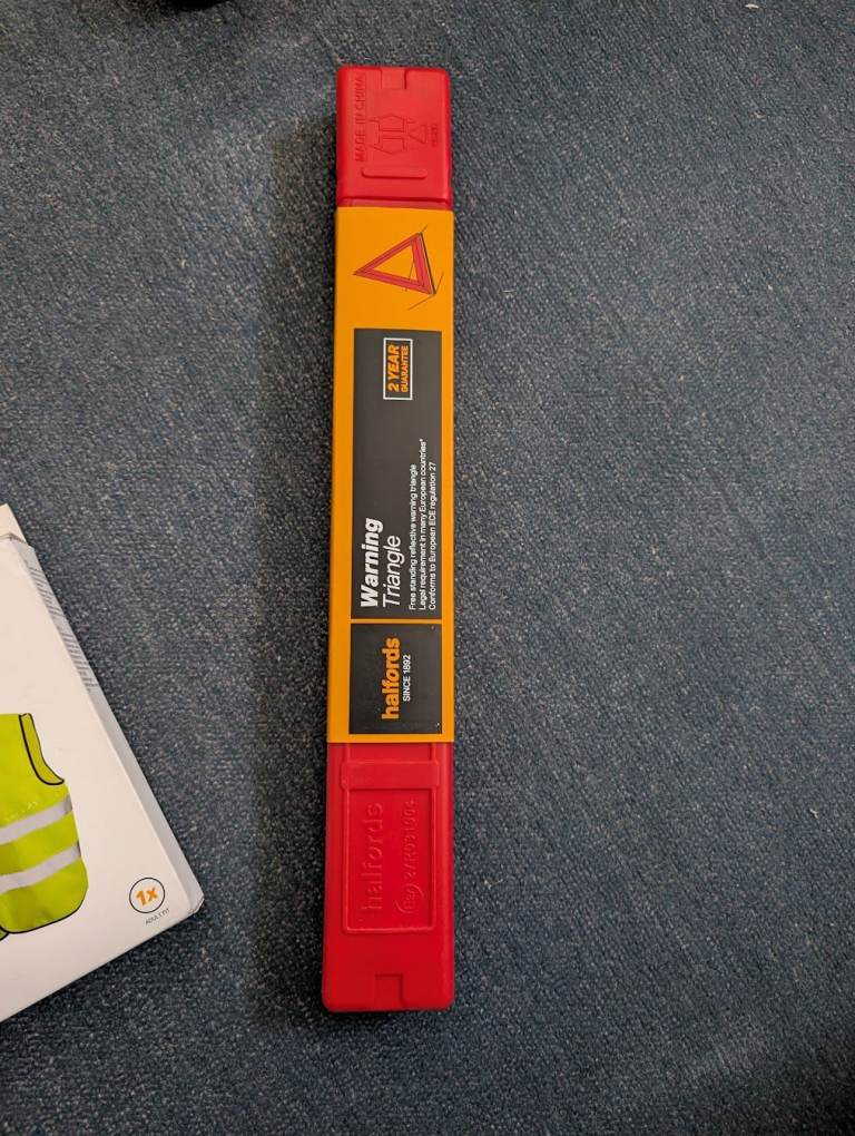 Warning triangle brand new and unused